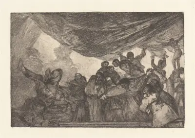 Ohne sich Gott oder dem Teufel zu empfehlen [Klare Torheit] von Francisco de Goya