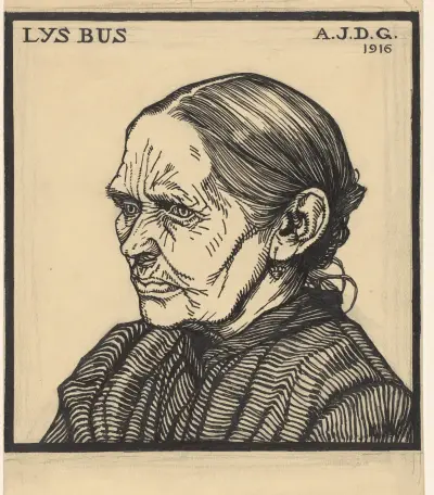 Porträt von Lys Bus, 1916 – Nr. 2 von Julie de Graag