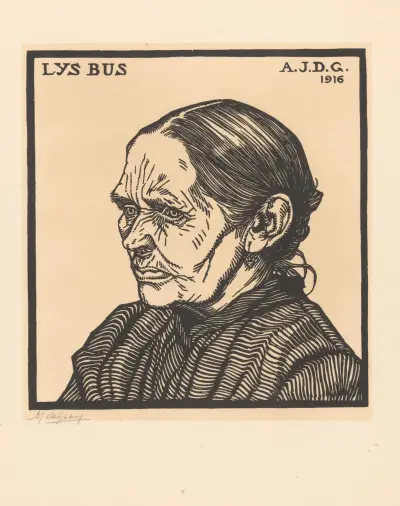 Porträt von Lys Bus, 1916 – Nr. 1 von Julie de Graag