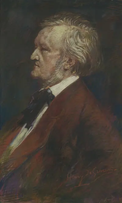 Portret van toondichter Richard Wagner av Henry de Groux