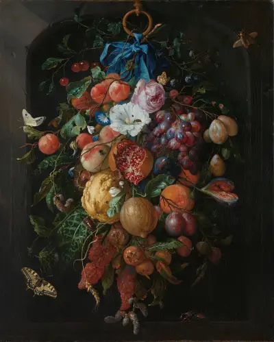 Festoon of Fruit and Flowers av Jan Davidsz de Heem