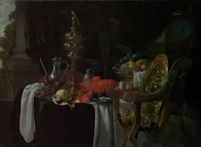 Still Life; A Banqueting Scene av Jan Davidsz de Heem