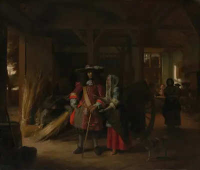 Paying the Hostess av Pieter De Hooch