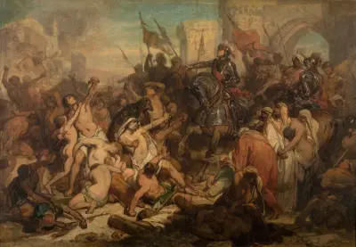 Charles V Frees the Slaves in Tunis – nr 1 av Nicaise De Keyser
