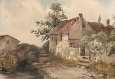 Landscape with a House av Nicaise De Keyser