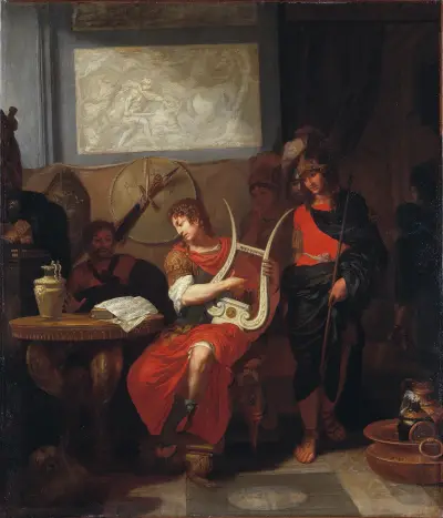 Achilles grający na lirze przed Patroklosem, Gerard de Lairesse