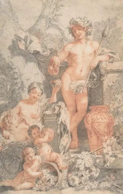 Sielankowa scena z Bachusem, Gerard de Lairesse