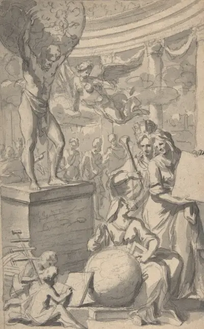 Projekt na frontyspis strony tytułowej, Gerard de Lairesse