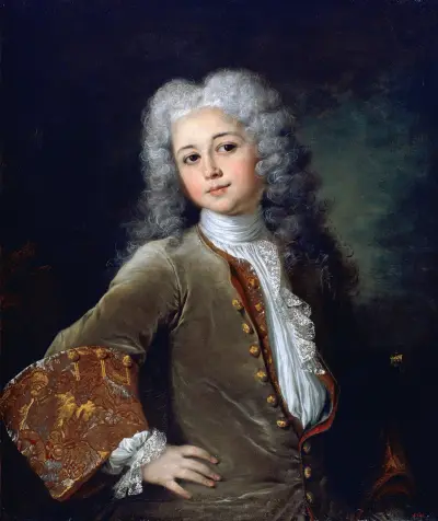 Portrait of a Young Man with a Wig av Nicolas de Largillière