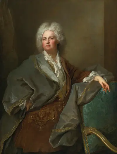 Portrait of The Baron De Besenval av Nicolas de Largillière