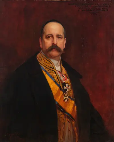 Alfons Mumm von Schwarzenstein, Philip Alexius de László