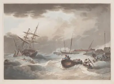 Bouře u Margate, Philip James de Loutherbourg