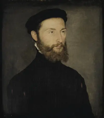 Portrait d’homme barbu anciennement dit de Charles de Cossé-Brissac, Corneille de Lyon