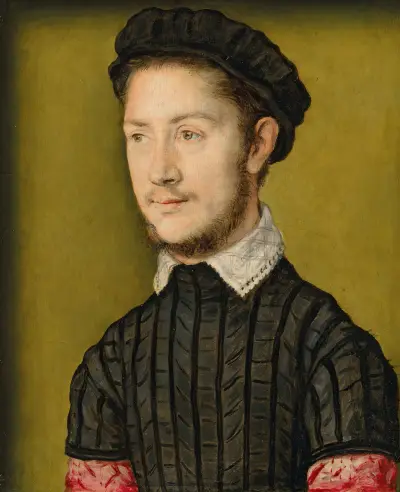 Portrait Of A Young Man, Probably An Officer Royal, Corneille de Lyon