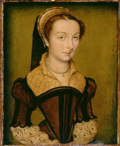 Portrait of Louise de Halluin, dame de Cipierre, Corneille de Lyon