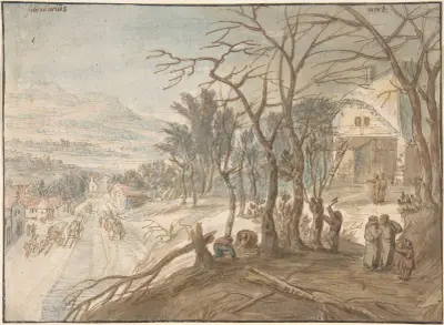 Allegory of the Months February and March av Joos de Momper