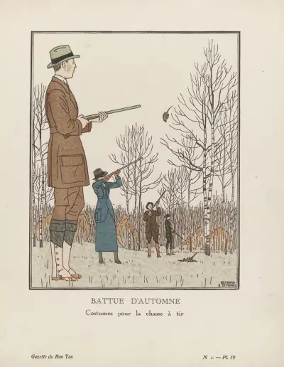 Battue d’automn von Bernard Boutet de Monvel