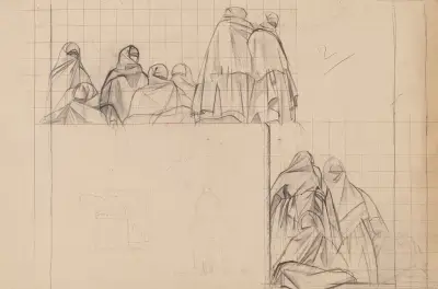 Femmes sur la terrasse – nr 2 av Bernard Boutet de Monvel