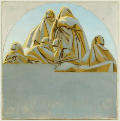 Femmes sur les terrasses, Rabat von Bernard Boutet de Monvel