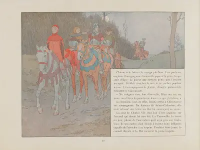 Jeanne d’Arc, Tafel 7 von Louis Maurice Boutet de Monvel