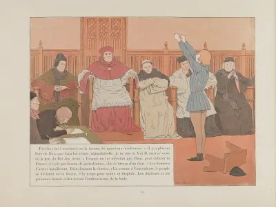 Jeanne d’Arc, Tafel 9 von Louis Maurice Boutet de Monvel
