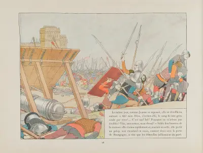 Jeanne d’Arc, Tafel 15 von Louis Maurice Boutet de Monvel