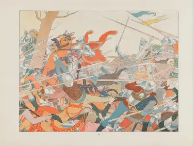 Jeanne d’Arc, Tafel 23 von Louis Maurice Boutet de Monvel
