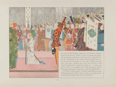 Jeanne d’Arc, Tafel 28 von Louis Maurice Boutet de Monvel