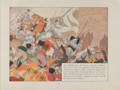 Jeanne d’Arc, Tafel 34 von Louis Maurice Boutet de Monvel