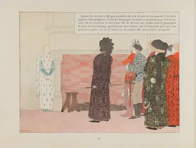 Jeanne d'Arc, Tafel 35 von Louis Maurice Boutet de Monvel