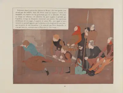 Jeanne d’Arc, Tafel 37 von Louis Maurice Boutet de Monvel