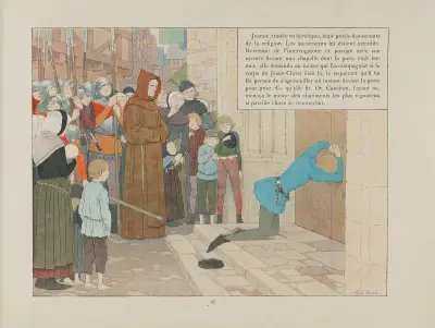 Jeanne d’Arc Pl.40 von Louis Maurice Boutet de Monvel