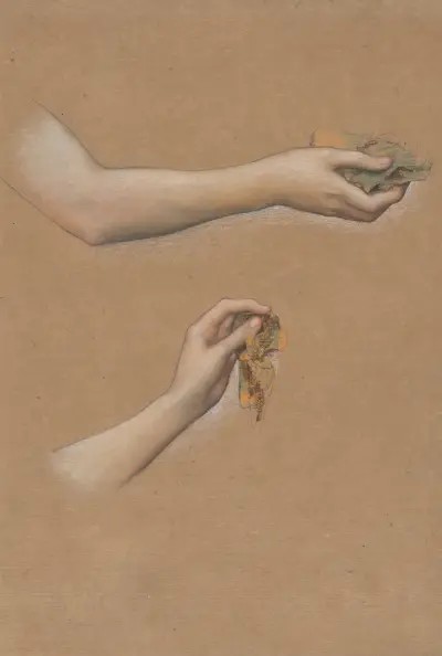Study of Arms for ‘The Cadence of Autumn’, 1905 – nr 1 av Evelyn De Morgan