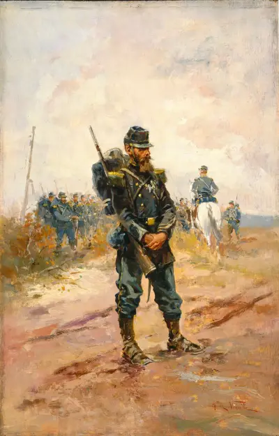 A Soldier av Alphonse Marie de Neuville