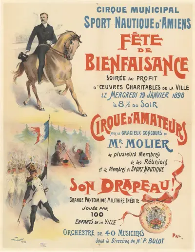 Cyrk miejski, sporty wodne w Amiens. Festyn dobroczynny. w środę 19 stycznia 1898, Pal (Jean de Paleologue)