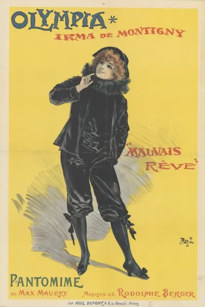 Olympia. Irma de Montigny. Mauvais rêve, pantomima, Pal (Jean de Paleologue)
