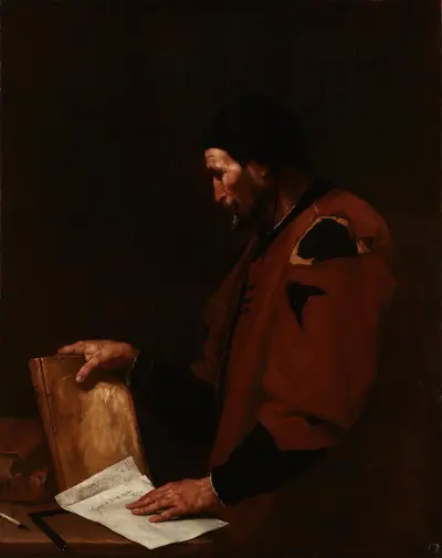 Ein Philosoph, vermutlich Euklid von Jusepe de Ribera