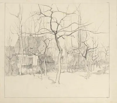 Farm and Trees av Rodolphe De Saegher