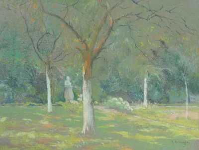 Garden with Trees – nr 1 av Rodolphe De Saegher