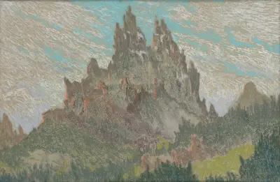 Mountainous Landscape – nr 1 av Rodolphe De Saegher