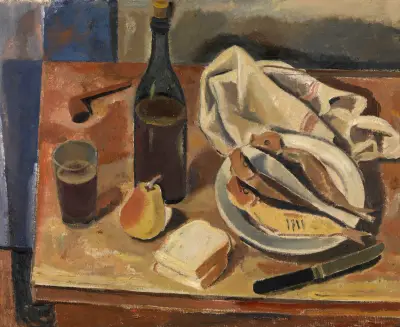 Stillleben mit Hering von Gustave De Smet