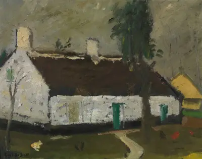 Weißer Bauernhof von Gustave De Smet