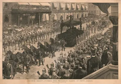 General Grant’s funeral — the procession passing up Fifth Avenue von Thure de Thulstrup