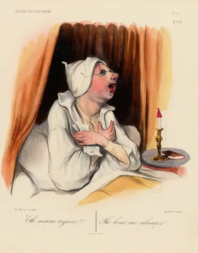 Elle m’aime toujours She loves me always, 1836 – nr 1 av Charles-Joseph Traviès de Villers