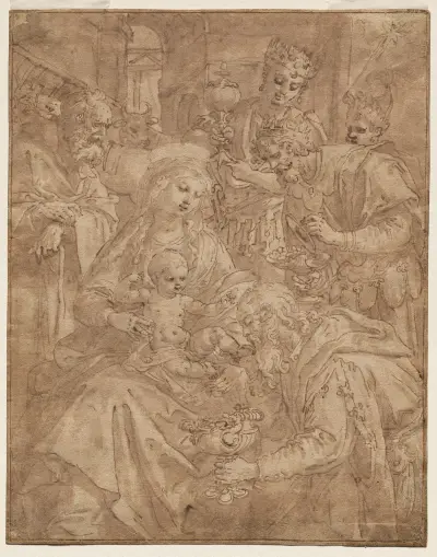 Adoration of the Magi, Maerten De Vos