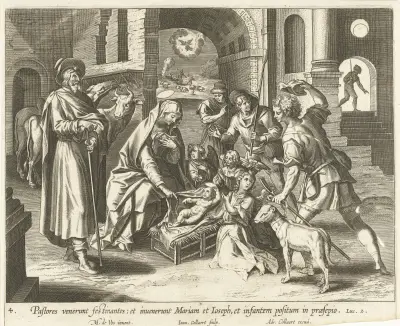 The Adoration of the Shepherds, Maerten De Vos