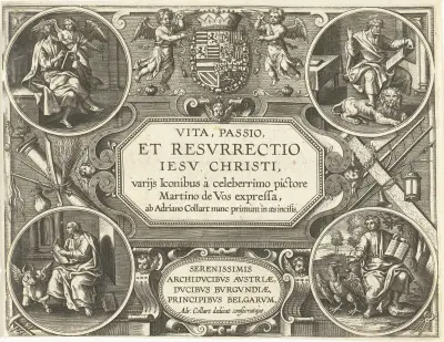 Vita, passio et Resvrrectio Iesv Christi – Title page, Maerten De Vos