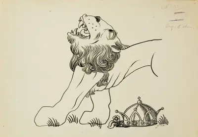Wie der Reisekoffer geöffnet wird und der Betrug enthüllt wird und der große Kummer des Königs von Gustave Van de Woestijne