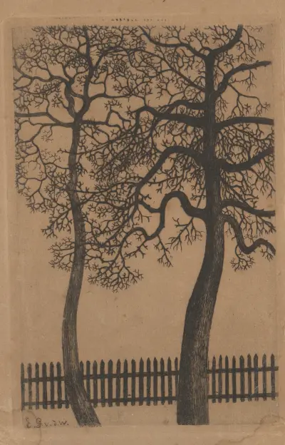 Two Trees av Gustave Van de Woestijne