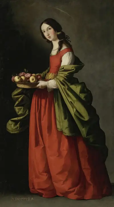 Saint Dorothy av Francisco de Zurbarán